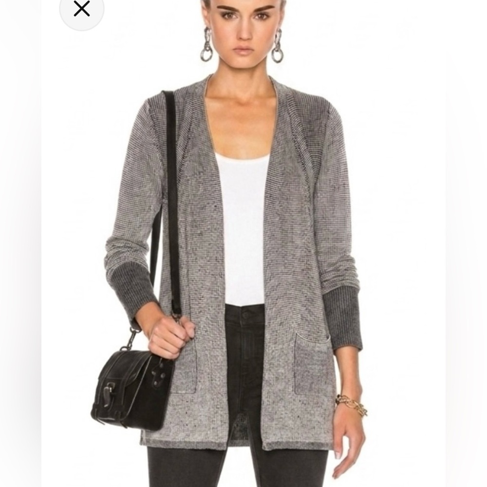 ATM Collection Anthony Thomas Melillo Designer Knit Open Front Cardigan Sweater